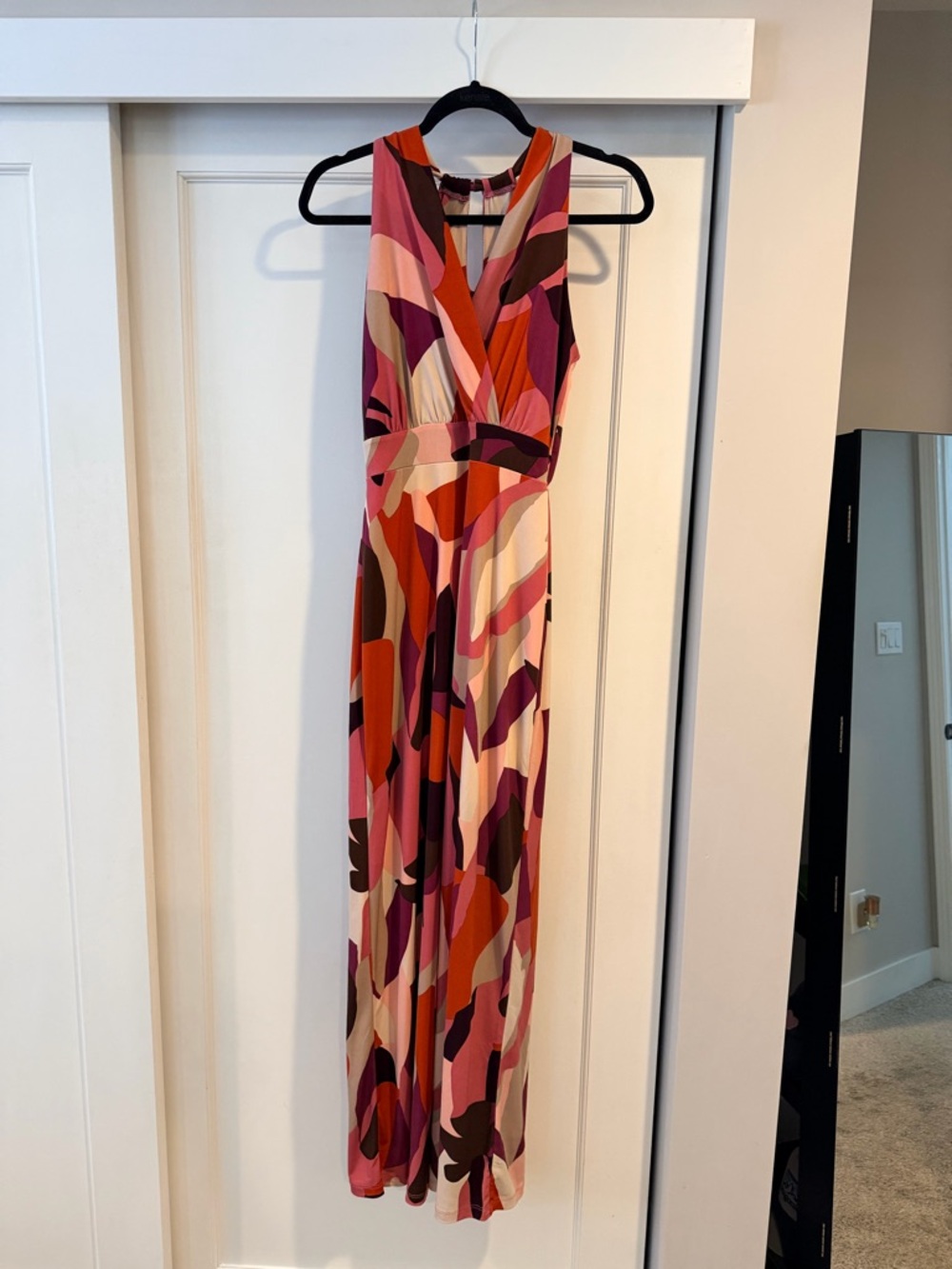 EUC Gilli Abstract Print Maxi Dress in Pink, Red & Purple Size Small - Picture 4 of 10